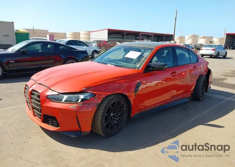 2025 BMW M3 Competition z USA, uszkodzony, nr VIN WBS23HJ0XSFU61597